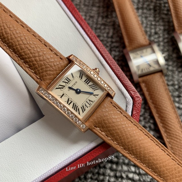 卡地亚手表 Cartier经典款法国坦克Cartier Tank Franaise系列 女装腕表 gjs1824